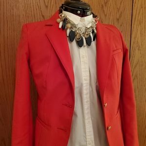 Lined Red Blazer